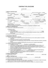 Contract de locatiune