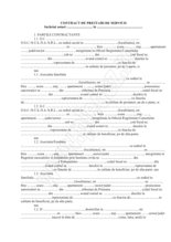 Contract de prestari de servicii